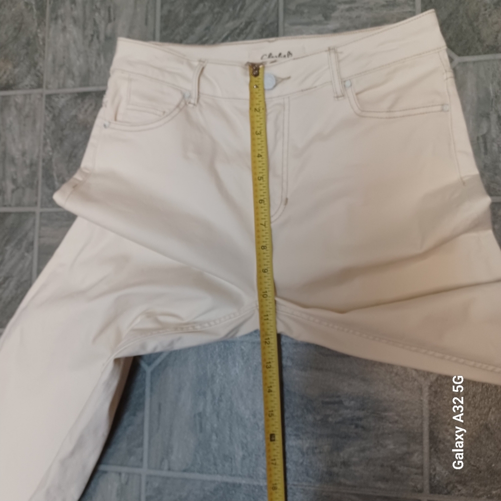Charlies B Size 8 Cream Jeans with Embroidered Detail - Picture 11 of 14